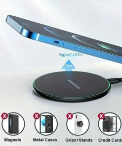 Alternative view of 30W Wireless Fast Charger Pad for iPhone and Samsung