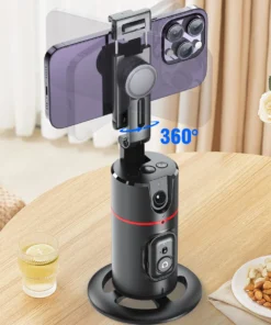 Phone Stabilizer Smart Facial Tracking with Removable Fill Light Phone Stand Wireless Selfie Stick Tripod for Live Streaming New