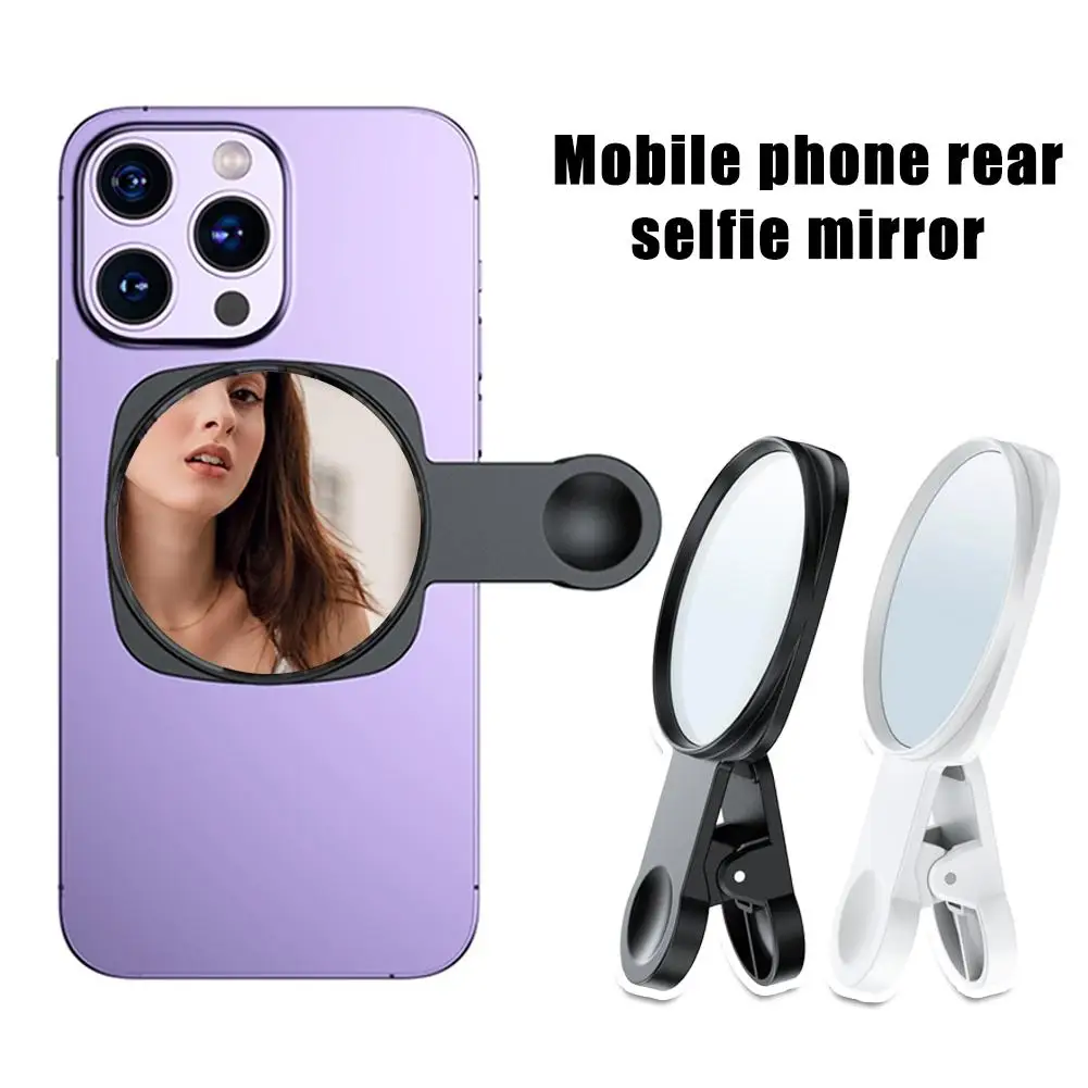 Smartphone Camera Lens Clip Kit with Mirror for Selfies and Vlogging - Image 3