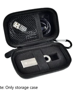 Hard EVA Ledger Nano X/S/Plus Case, Shockproof Crypto Wallet Protective Cover with Cable Storage, Portable Organizer for Bitcoin