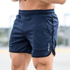 Men's Quick Dry Running Shorts with Breathable Mesh Panel for Comfort