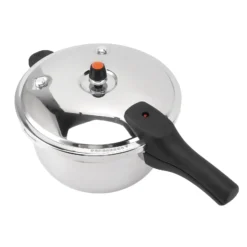 Alternative view of Stainless Steel Pressure Cooker with Safety Valve and 80KPA Multifunctional Capacity