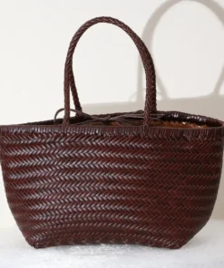 Handbags Women's Genuine Leather Shoulder Bag Weaving Casual Shopping Bag Vintage Big Tote Purse Cowhide Cross Hand Bags Lady