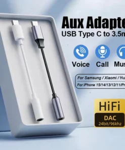 USB C to 3.5mm Headphone Adapter for iPhone Sumsang Huawei Xiaomi Redmi Poco Pixel 3.5mm Jack Earphone AUX Audio Adapter Cable