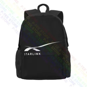 Starlink SpaceX Portable Multi-function Backpack with Large Capacity for Sports Activities - black, One Size