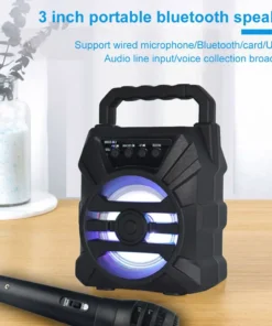 Alternative view of 500mAh Bluetooth Speaker - High Power Portable Sound Box with Karaoke Function