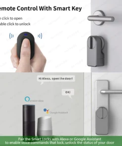 Alternative view of Raykube Smart Door Lock Set - Keypad, Fobs & Remote Unlock, Works with Alexa & Google Assistant