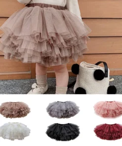 Little Girls' Black Tulle Tutu Skirt for Parties and Ballet, Sizes 1-7T