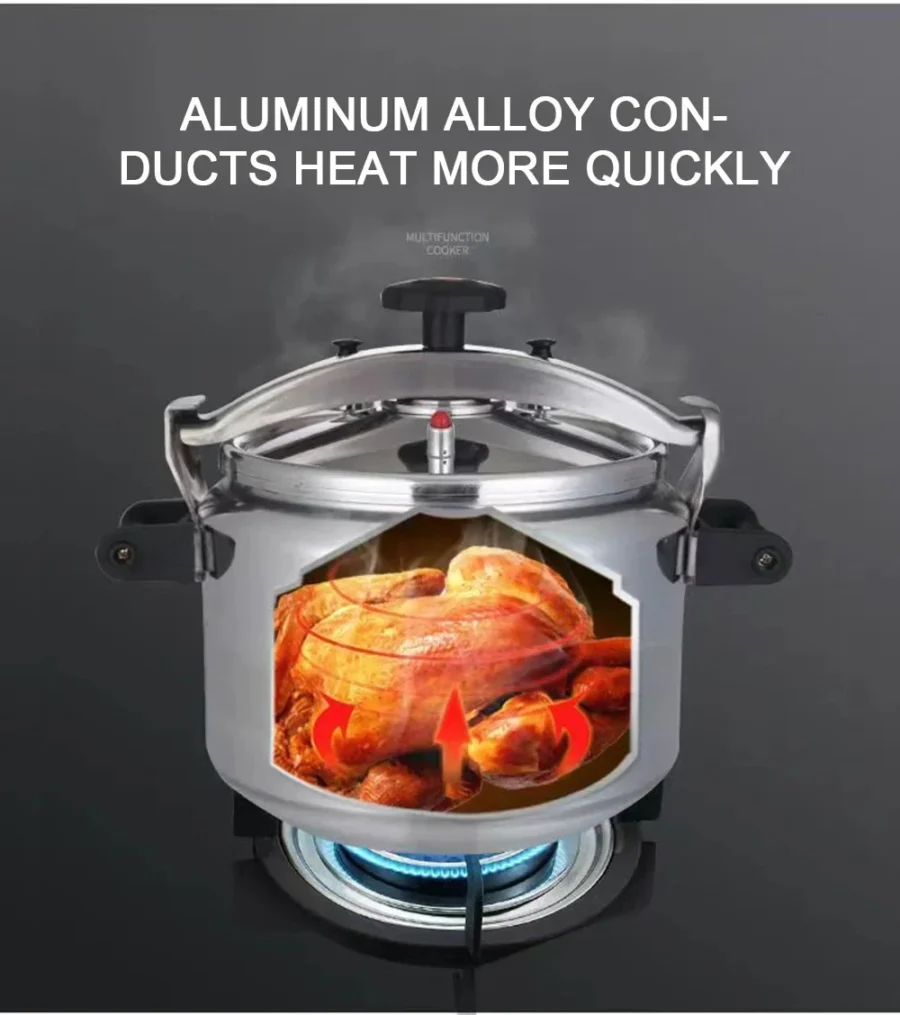 Large-Capacity Pressure Cooker - 9-60L Induction Stew Pot with Safety Features - Image 4