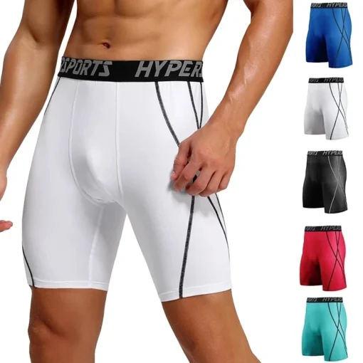 Men's Compression Shorts for Summer Training and Gym Fitness Activities - Image 3