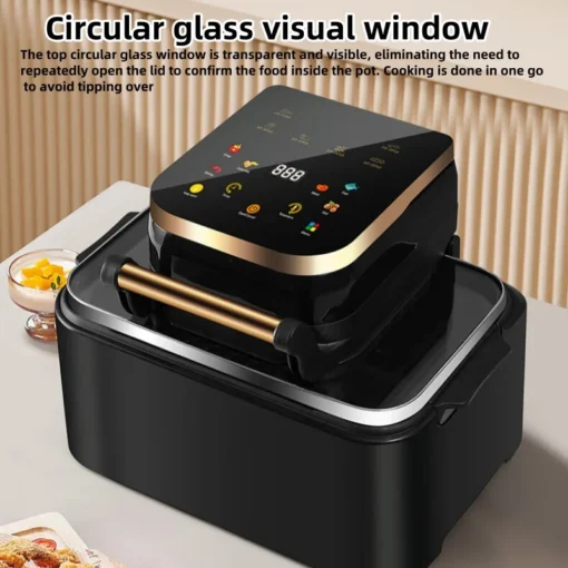 220V Multifunctional Air Fryer - Smokeless and Oil-Free Non-Stick Design - Image 4