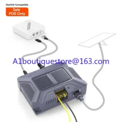 Starlink Gen 3 5-in-1 GigE PoE Injector 200W with Type-C and USB Output for Satellite Internet