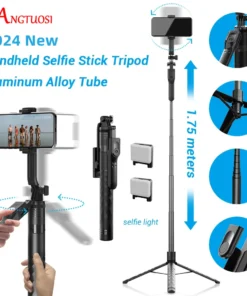 FANGTUOSI 1750mm Wireless Selfie Stick Tripod Stand Foldable Monopod With Led Light For Smartphones Balance Steady Shooting Live