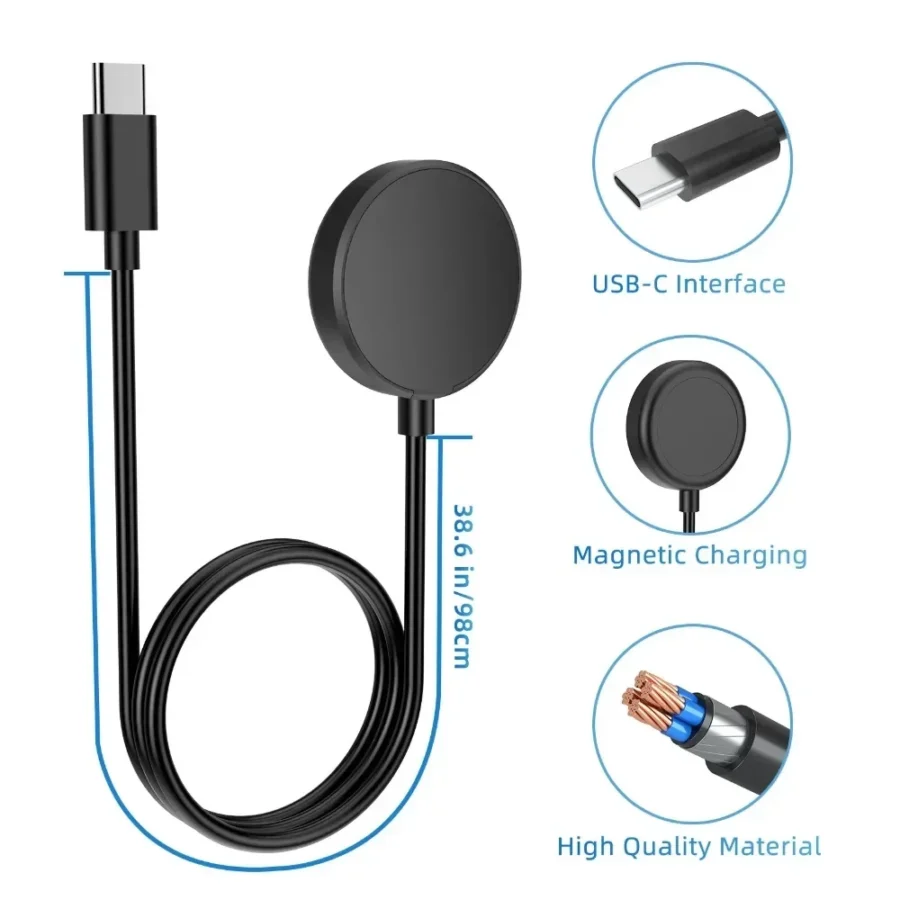 Samsung USB-C Charger for Galaxy Watch Series 4-7 – Smart Watch Replacement Accessory - Image 2