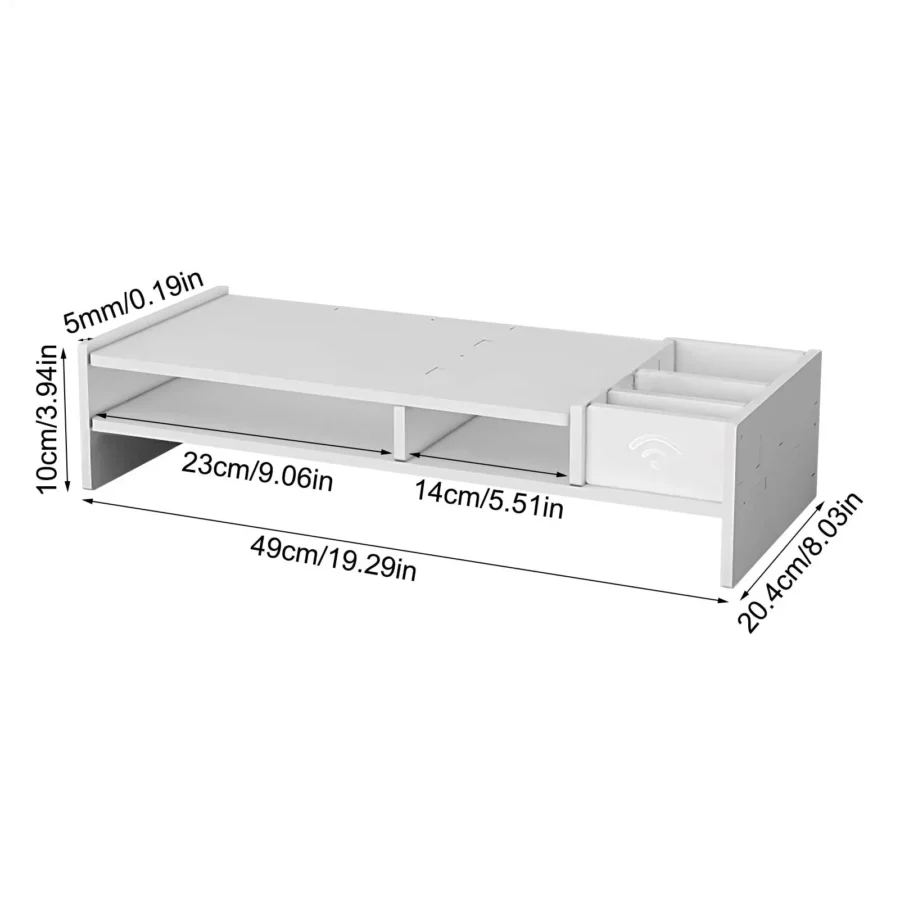 Desk Riser 3-Tier Desk Monitor Stand Office Supplies computer Rack Monitor Holder Elevated PC Screen Stand Computer Accessories - Image 6