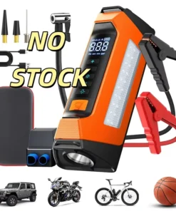 Amazon6000ACar Emergency Jump Starter Compressor Combo Pump Battery Ignition Power Bank