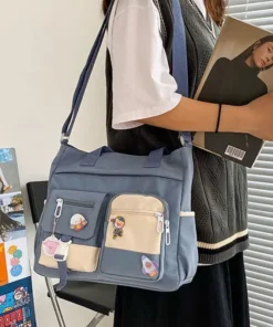 Alternative view of Waterproof Canvas Women Handbags Shoulder Bags Nylon Ladies Tote Messenger Bag Oxford Handbag Cross body Bags for Girls Satchels