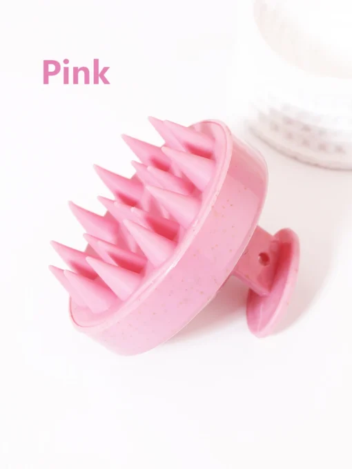 Silicone Scalp Massage Brush with Soft Bristles for Wig Care - Image 4