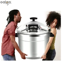 Large Capacity Pressure Cooker with Induction Compatibility for Efficient Cooking