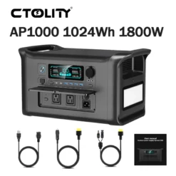 Lifepo4 Portable Power Station with 1800W Output for Camping and Emergency Backup