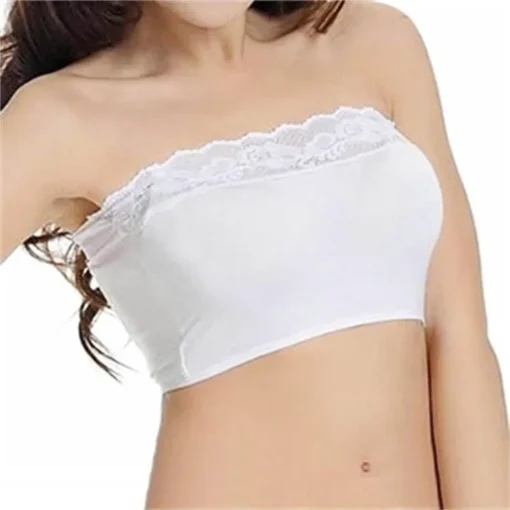 Strapless Bandeau Bra with High Stretch Comfort for Women - Image 4