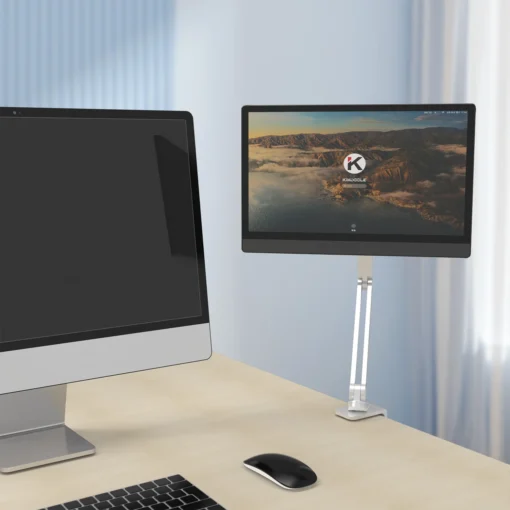 Long Arm Monitor Stand with Magnetic Clip for iPad, Galaxy, Xiaomi Tablet, and Kindle Users - Image 6