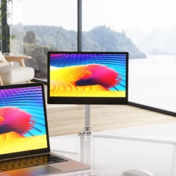 Alternative view of Long Arm Monitor Stand with Magnetic Clip for iPad, Galaxy, Xiaomi Tablet, and Kindle Users