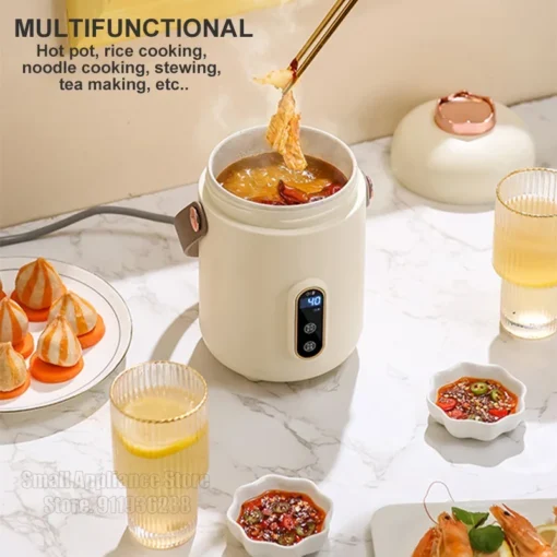 Mini Electric Rice Cooker - Multi-Function Cooking Pot for 1-2 People - Image 5