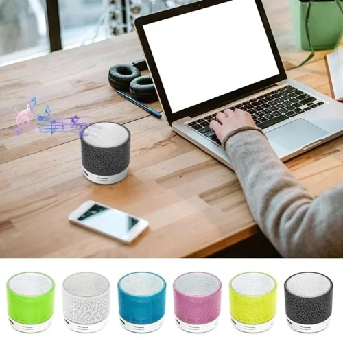 Alternative view of Portable Mini Bluetooth Speaker with LED Light and Subwoofer for PC and Mobile Phones