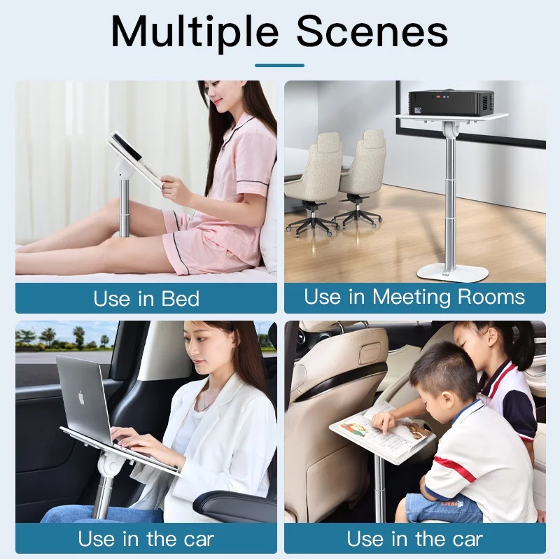 OATSBASF Portable Foldable Laptop Stand with Cooling for MacBook and Tablets - Image 6