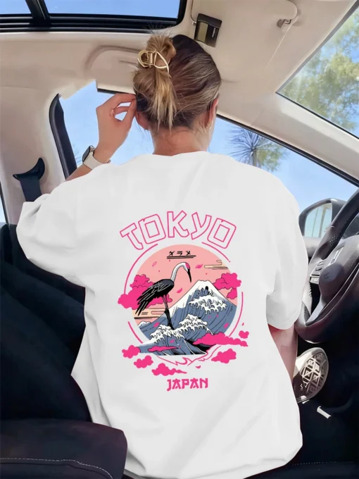 Short Sleeve T-Shirt with O-Neck Design for Women, Casual and Comfortable Summer Top - Image 7