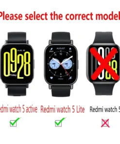 Alternative view of Silicone Strap+Case for Xiaomi Redmi Watch 5 Active band smartwatch Accessories Sport Bracelet For Redmi watch5 Active/Lite band