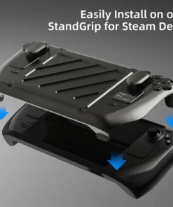 Alternative view of Skull & Co. HardShell Front Cover Bundle GripCase Portable Protective Case StandGrip for Steam Deck LCD/OLED Game Console