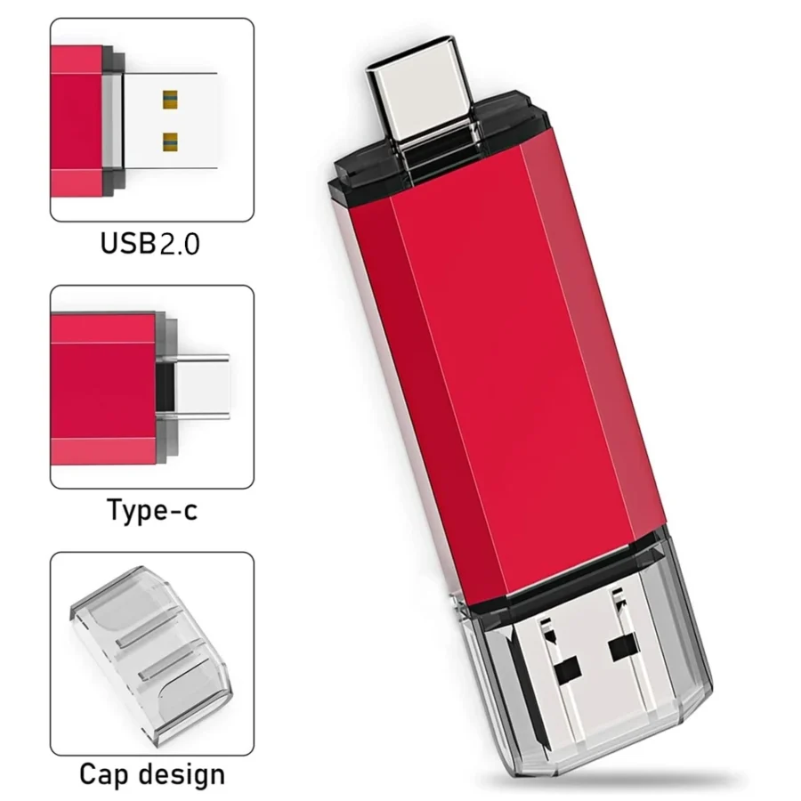 BINFUL 2TB Type-C USB Flash Drive - High Speed Pen Drive with Key Chain - Image 3