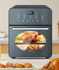 Large Capacity 6-in-1 Air Fryer Oven with Steam and Bake Functions