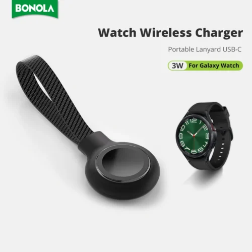 Bonola Lanyard Watch Charger Type C for Samsung Watch Ultra 8 7 6 5 Portable Magnetic Wireless Watch Chargers for Galaxy Watch