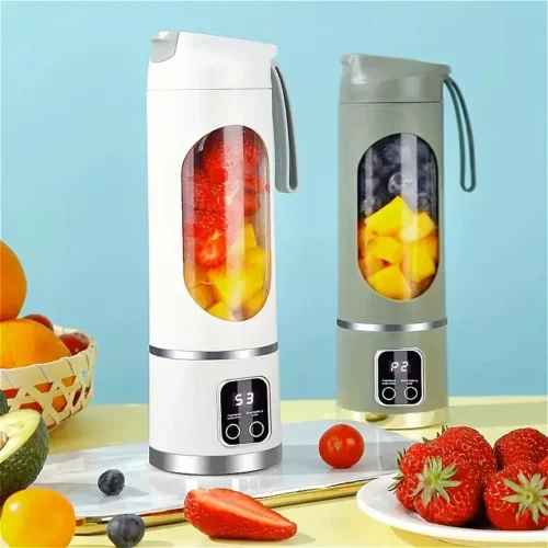 Alternative view of Portable Electric Juicer 450ml - 8-Blade Travel Blender for Shakes and Smoothies