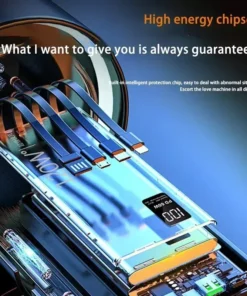 Alternative view of Lenovo 120W 50000mAh Power Bank with 4-in-1 Cables – Fast Charging Portable Charger for iPhone and Samsung