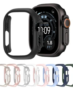 Cover Case For Apple Watch Ultra 2 3 49mm Accessories Hollow Hard PC Bumper Shell Protector iWatch Series Ultra 3 2 1 Protective