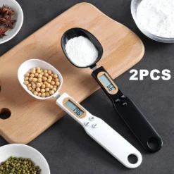 Mini Spoon Scale Digital Kitchen Scale with LCD Display for Measuring Food Weight up to 500g
