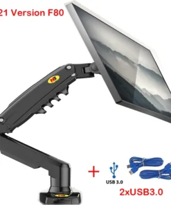 NORTH BAYOU F80 Gas Spring 17-30 inch Desktop LED LCD Monitor Mount Holder Arm Ergonomic Gas Strut Flexi Mount Load 2~9kgs