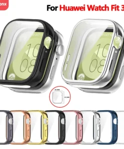 Full Cover For Huawei Watch Fit 3 SmartWatch TPU Screen Protector Case Protective Frame Bumper Shell for Huawei Fit3 Accessories