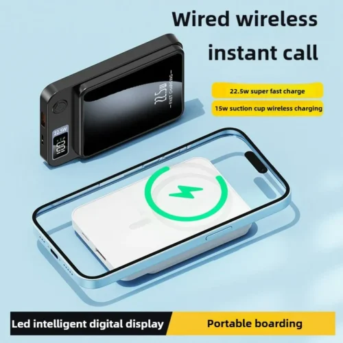 Alternative view of Magnetic Wireless Power Bank 20000mAh - 22.5W Fast Charging for iPhone, Samsung, Xiaomi