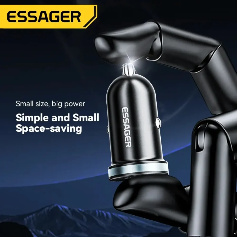 Essager 30W USB Type-C Car Charger with Quick Charge 4.0 for iPhone, Huawei, Samsung, Xiaomi - Image 6