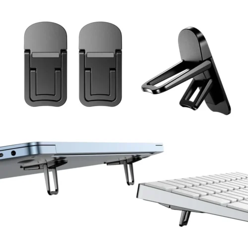 Alternative view of Adjustable Laptop Stand - 2-Piece Set, Foldable Cooling Bracket for Tablets and Notebooks