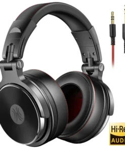 Oneodio Professional Studio DJ Headphones with Microphone - Over-Ear HiFi Monitor for Phone and PC