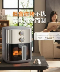 Alternative view of Large-Capacity Fully Automatic Dual-Knob Air Fryer