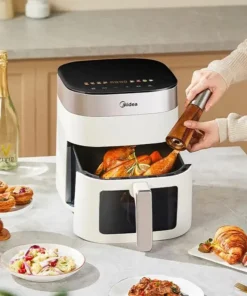 Midea 6.5L Air Fryer with Smart Touch Control and Visual Display