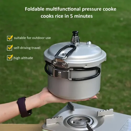 Alternative view of Camping Pressure Cooker - Portable Rice Cooker for Outdoor Cooking