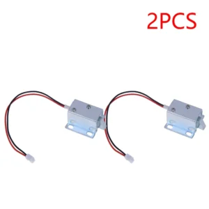 Mini Solenoid Magnetic Lock - DC 5V/12V Power Supply for Cabinets and Drawers - 2pcs